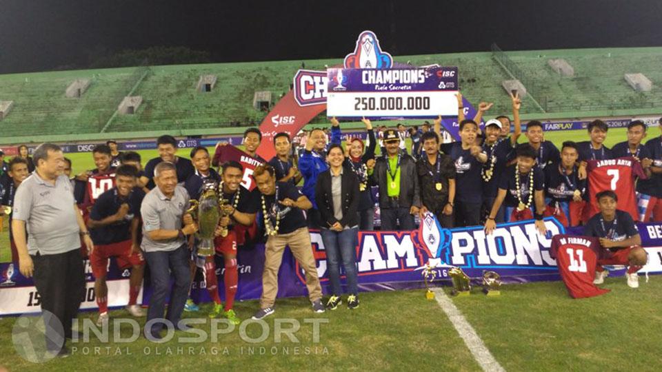 Persab Brebes Junior saat menjuarai Piala Suratin 2016. - INDOSPORT
